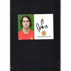 Rodrigo Possebon very rare signed Official Manchester United photocard 